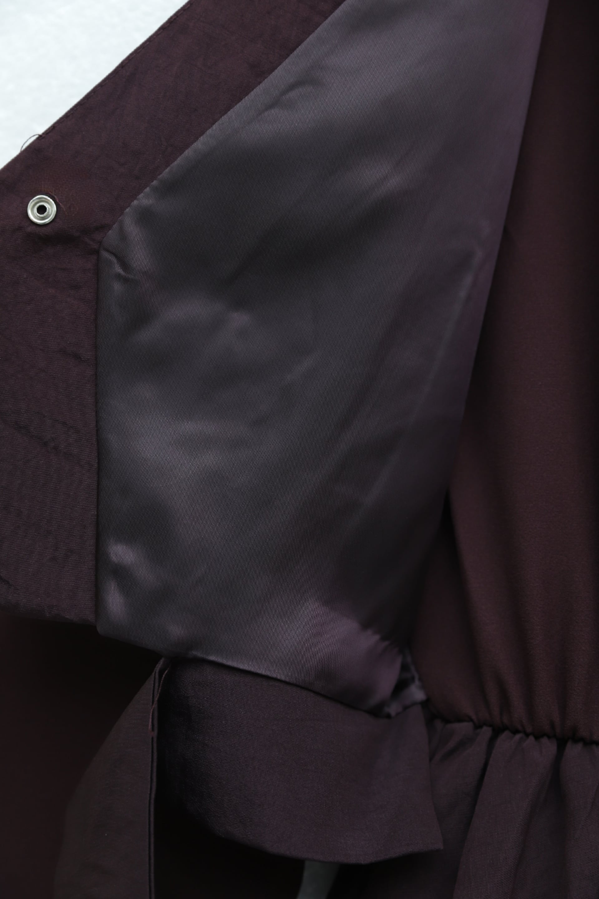 Belted Waist with Elastic Vest Detail Cupro Dress - Plum - Podyumplus - by Peralane - photo 6