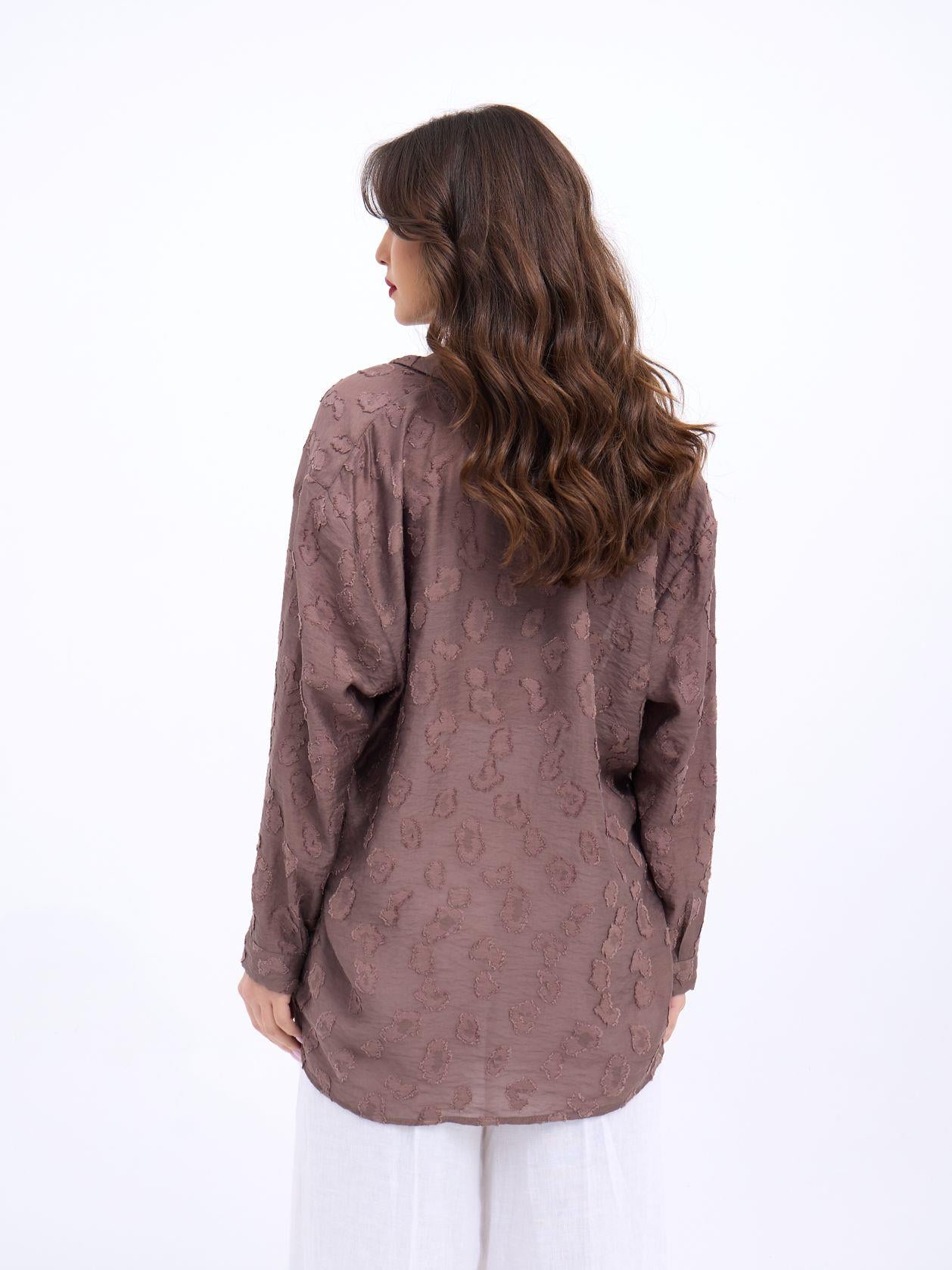 Long-Sleeved Women's Blouse with Abstract Pattern - Fame - by Peralane - photo 2