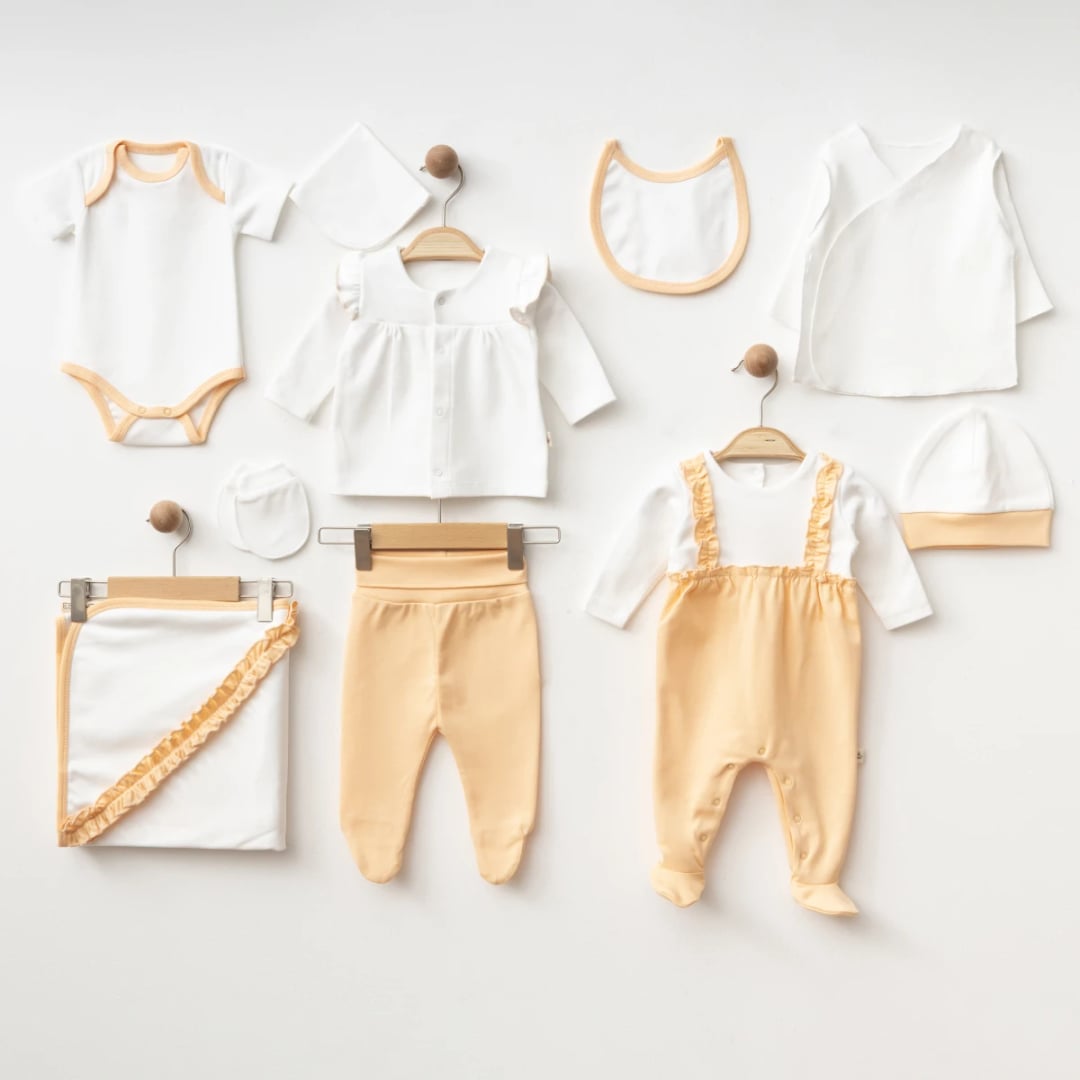 Organic 10 Pieces Newborn Set - ESL-2062 - Eslenza - by Peralane