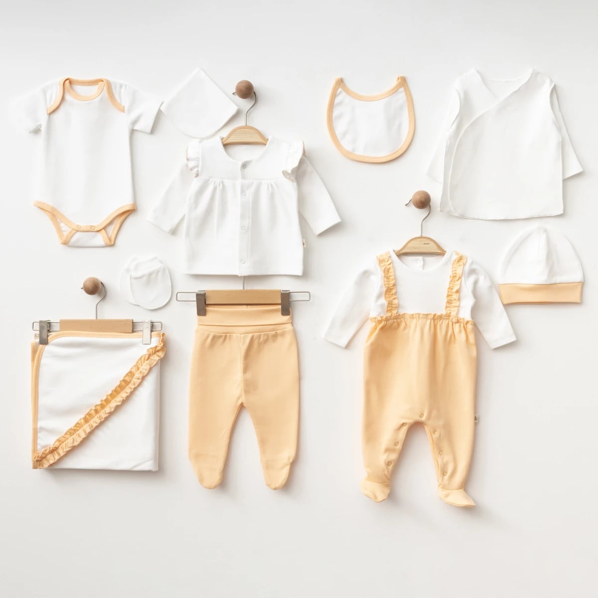 Organic 10 Pieces Newborn Set - ESL-2062 - Eslenza - by Peralane