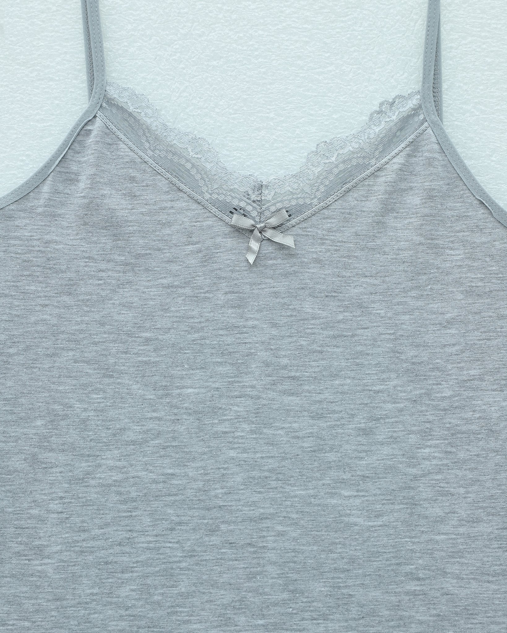 Lace Trim Camisole - Grey - Podyumplus - by Peralane - photo 4