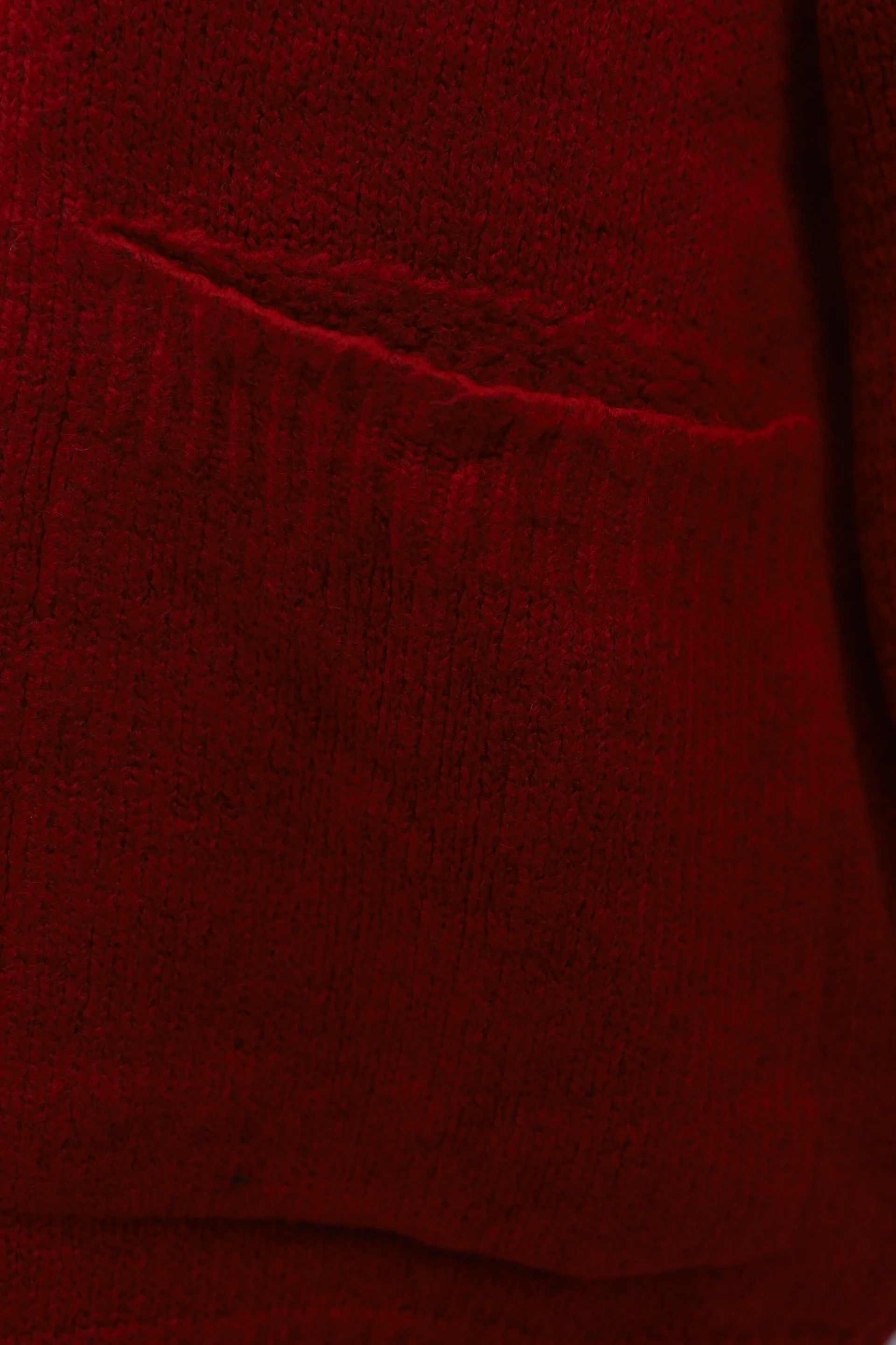 Red Button-Front Loose Knit Cardigan with Pockets - Podyumplus - by Peralane - photo 8
