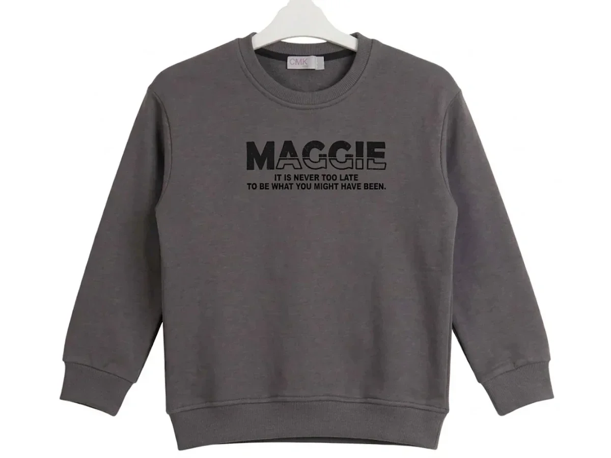 Maggie Printed Boys' Fleece Sweatshirt - CMK - by Peralane