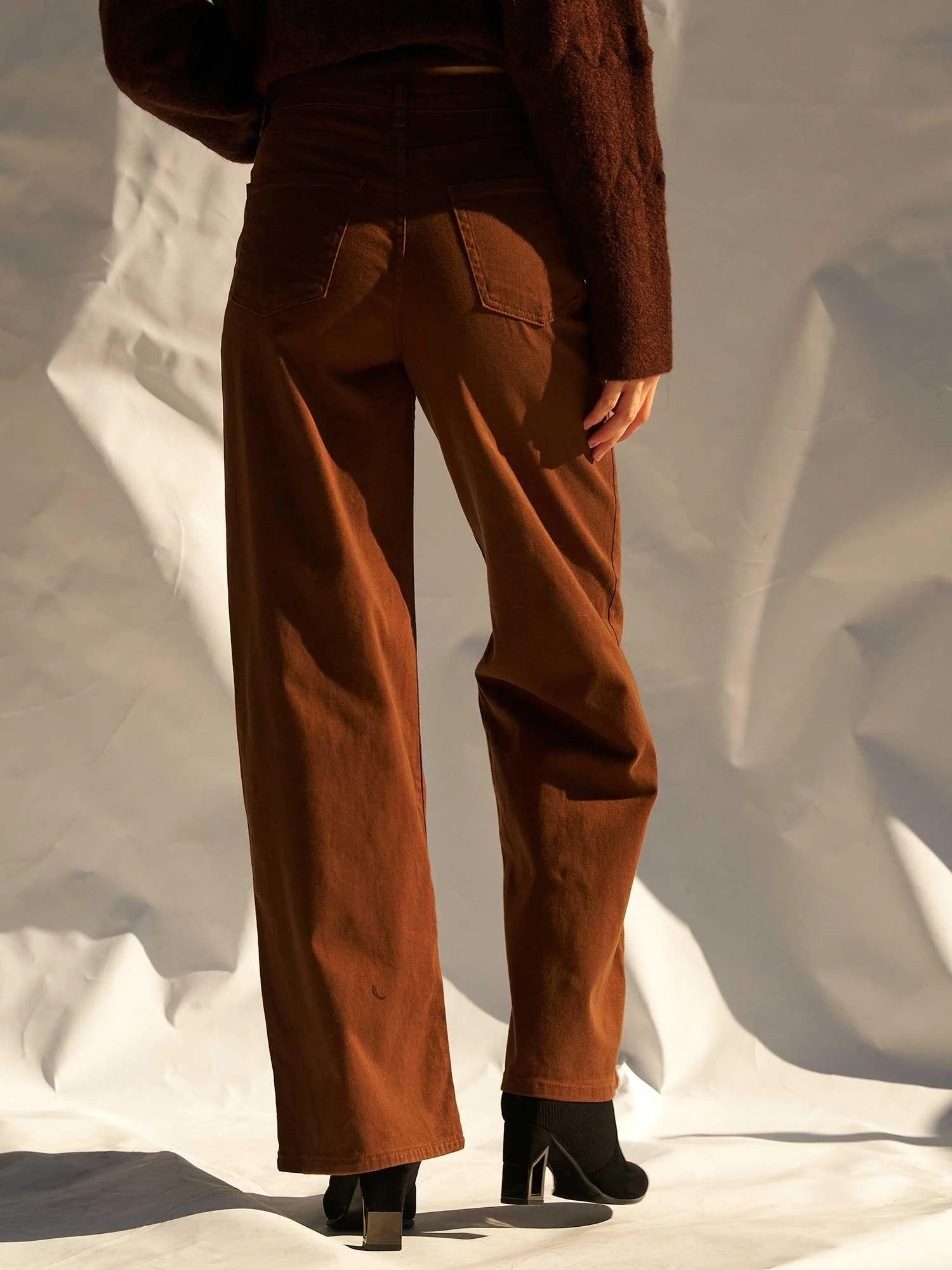 Women's 5-Pocket Corduroy Palazzo Trousers - Lefon - by Peralane - photo 8