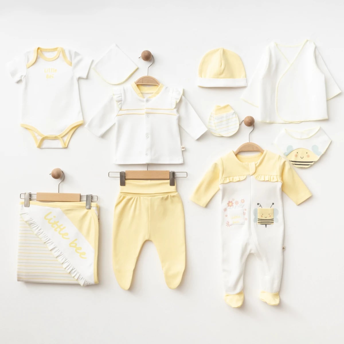 Organic 10 Pieces Newborn Set - ESL-2114 - Eslenza - by Peralane