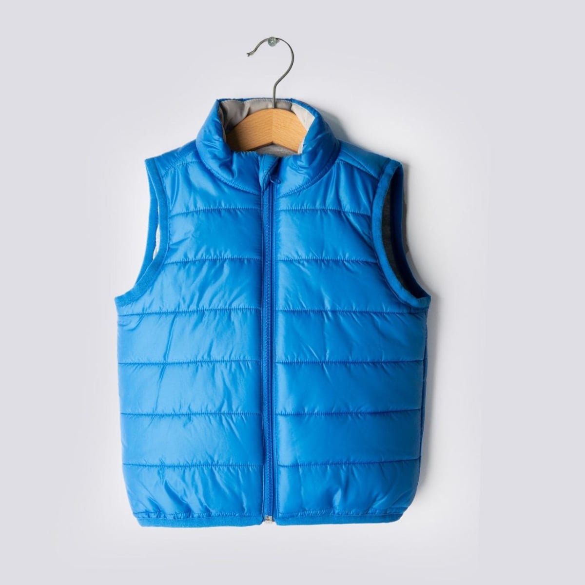 Kids' Padded Puffer Vest – Sax Blue - Verscon - by Peralane