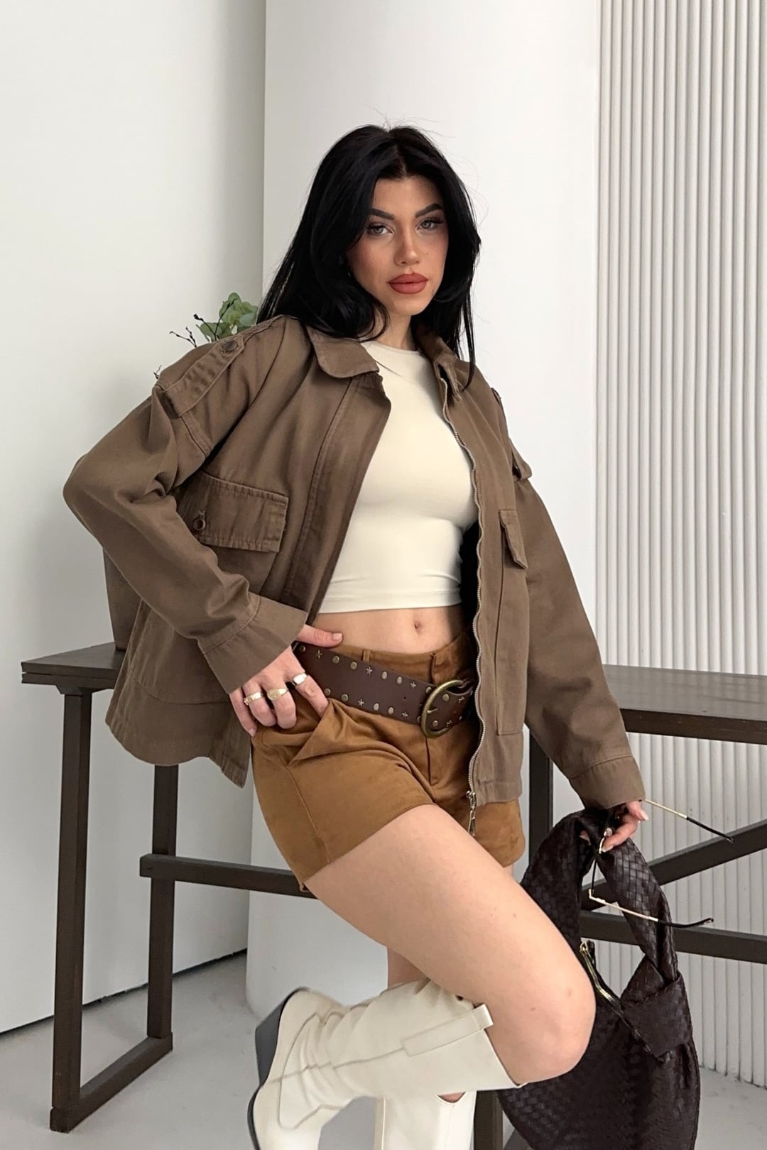 Pocket Denim Jacket 6254 Earth - Xlove - by Peralane - photo 2
