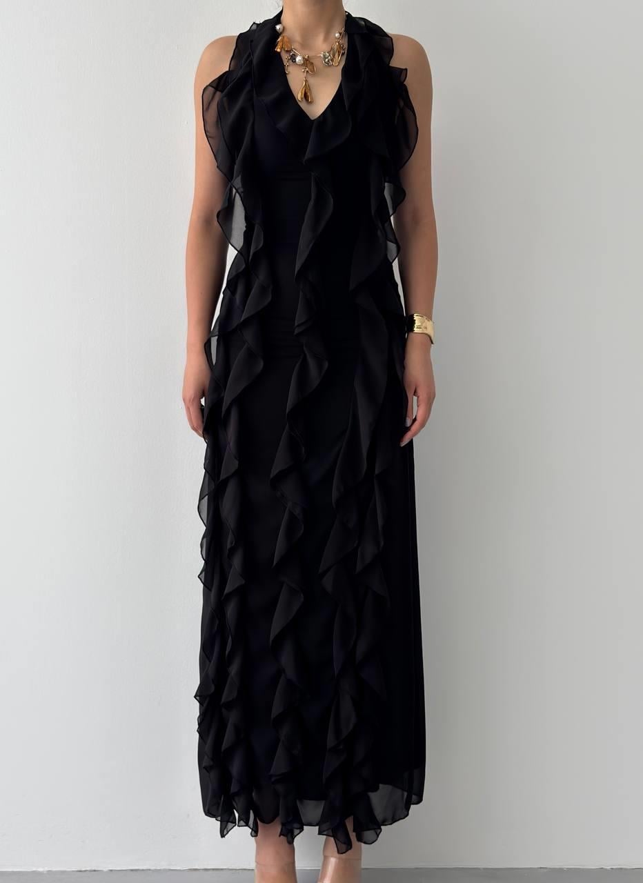 Lea Frill Dress Black - Etika - by Peralane - photo 2