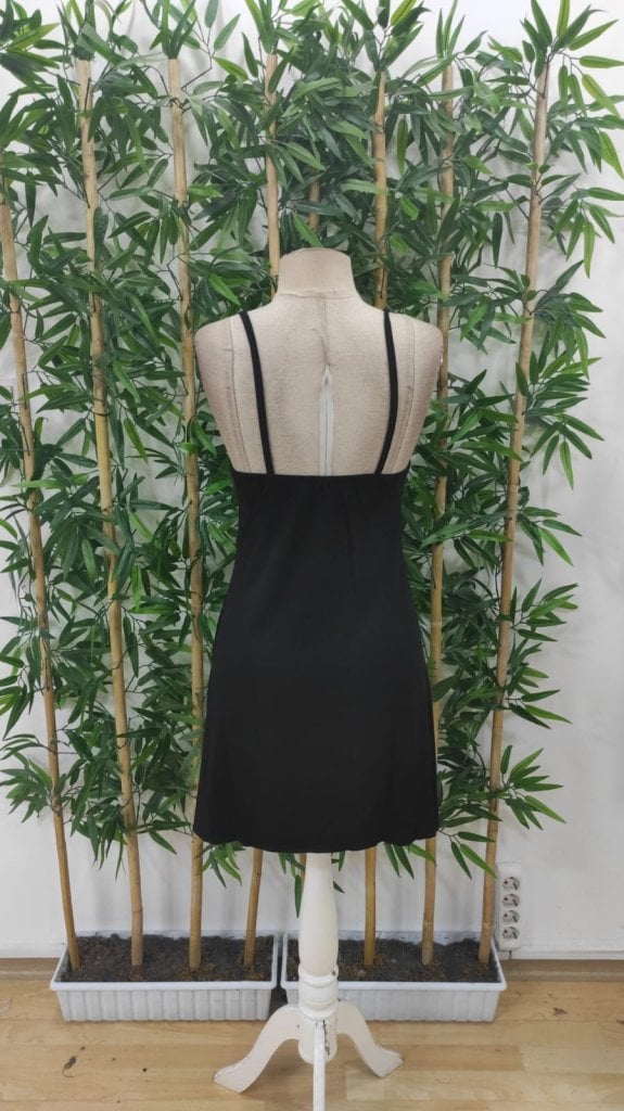 Women's Black Slip Dress with Moon Print - Janes - by Peralane - photo 3