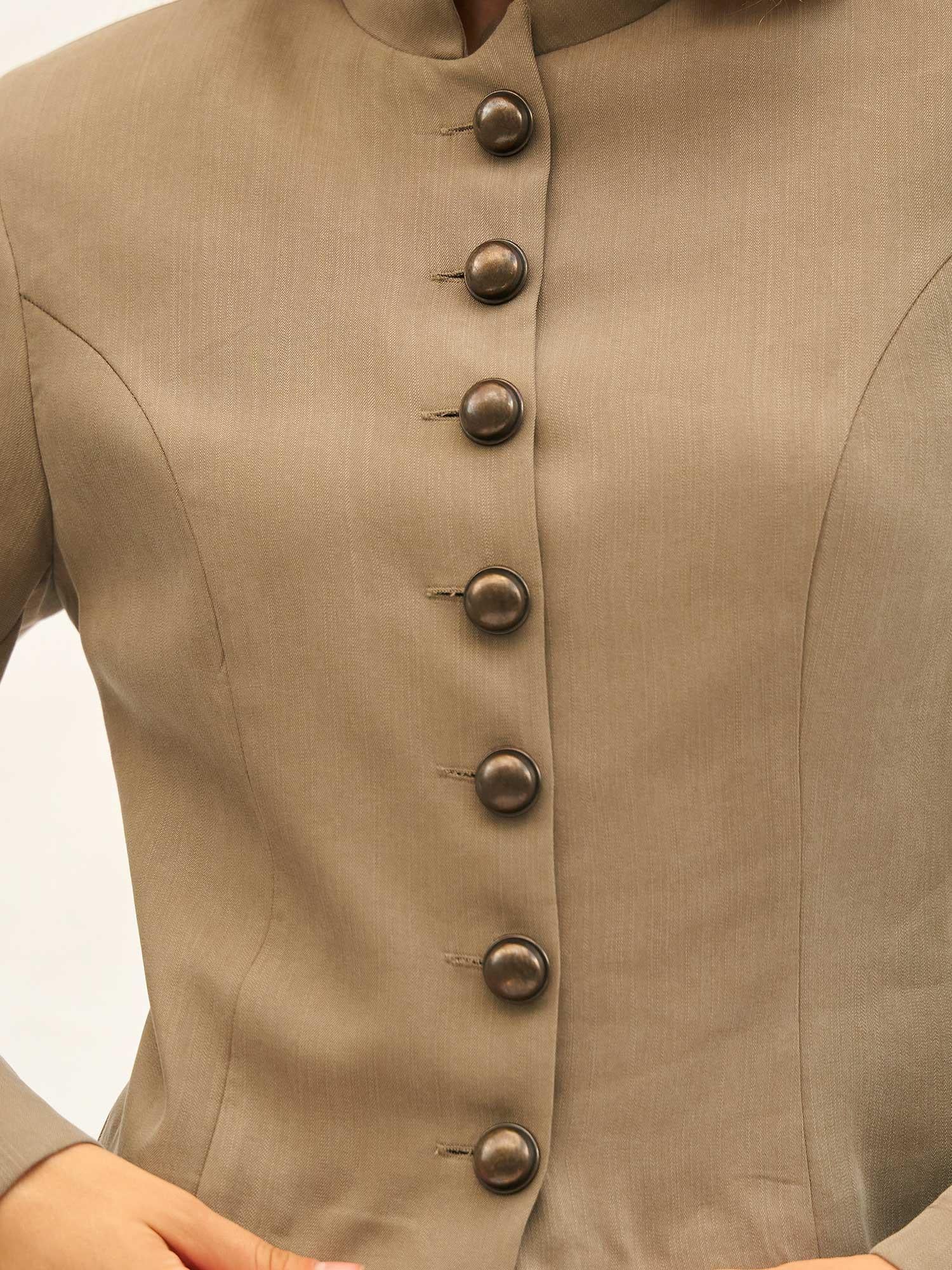 Buttoned Jacket and Wide-Leg Trousers Suit Set - Lefon - by Peralane - photo 7
