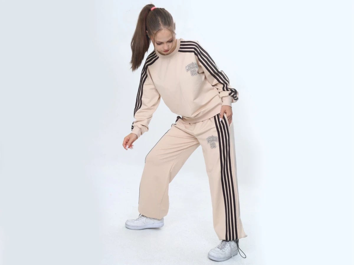 Mexico Print Girls' Tracksuit Set - Cream - Vizviz - by Peralane