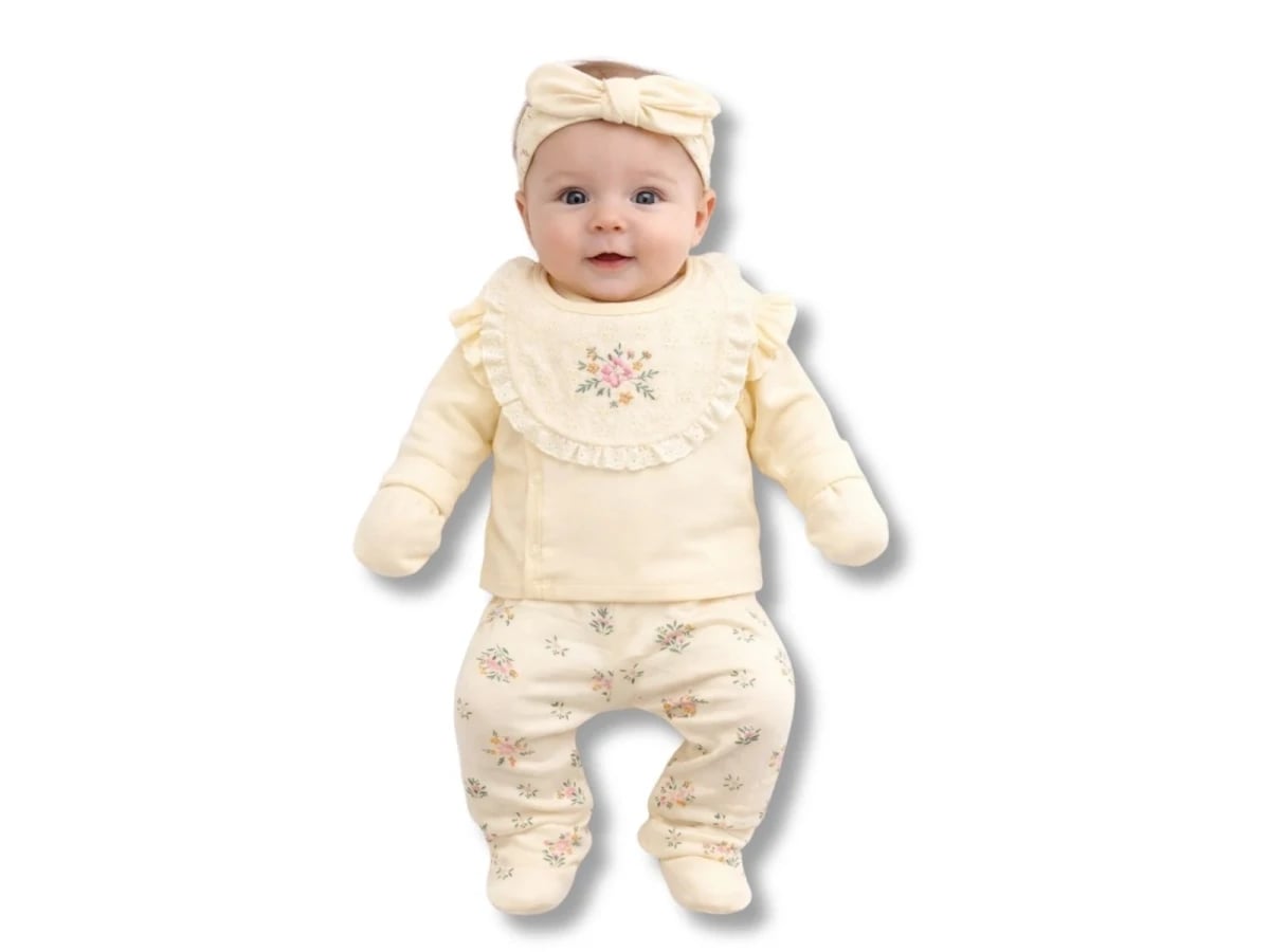 Floral Print Newborn Baby Set of 2 - Vovido - by Peralane