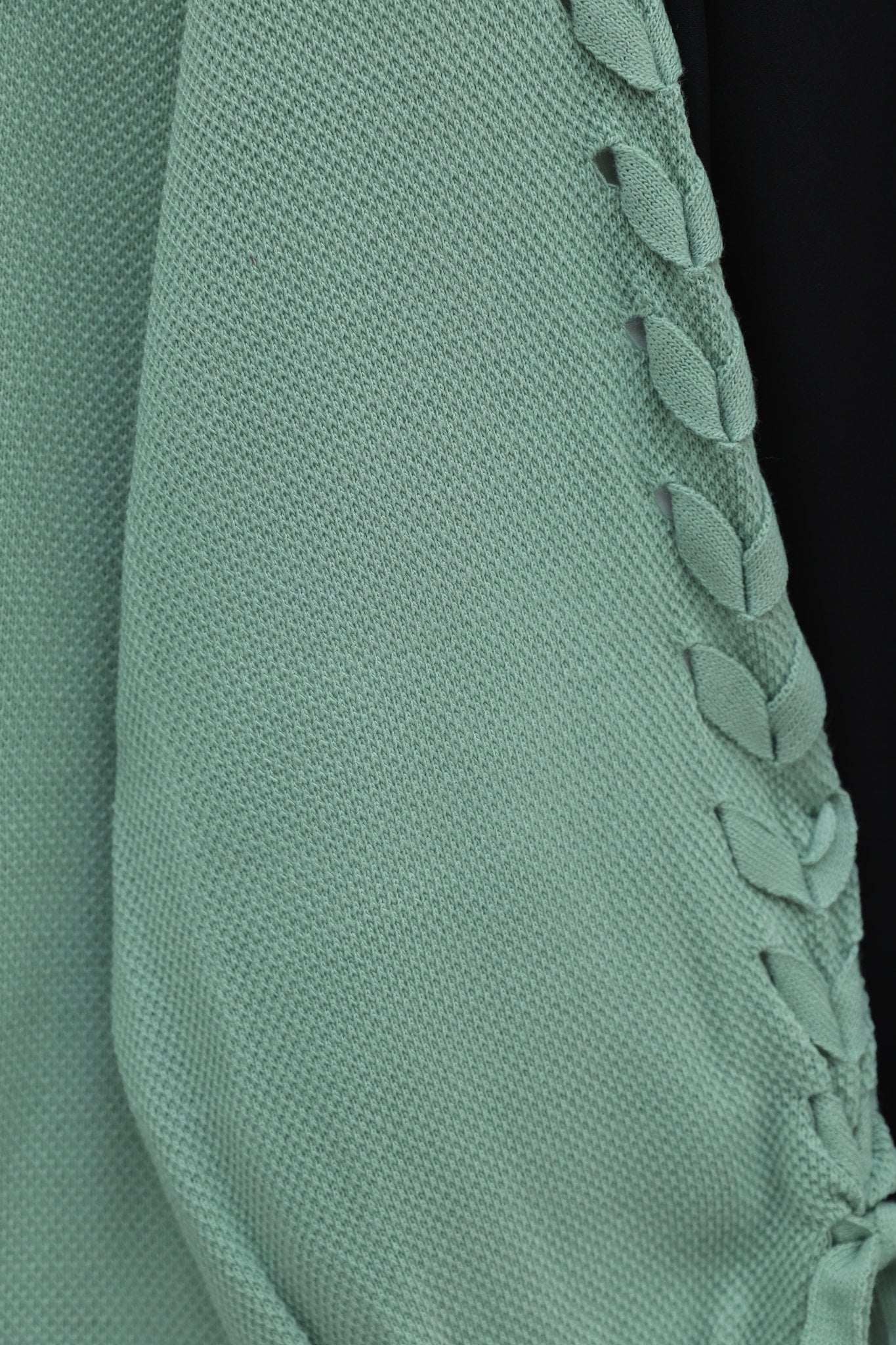 Slouchy Cable Knit Cardigan in Sea Green - Podyumplus - by Peralane - photo 8