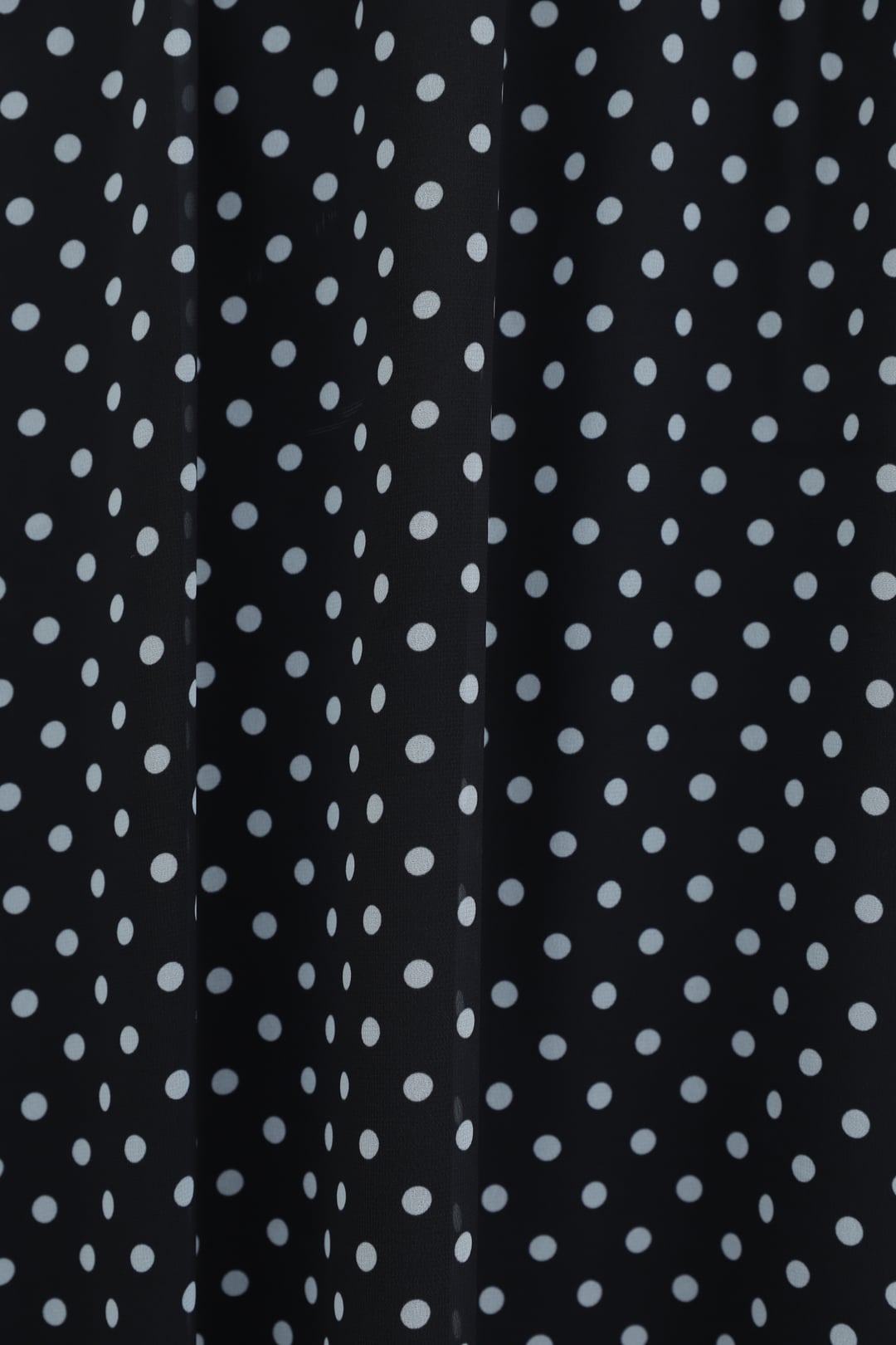 Polka Dot Elastic Waist Lined Chiffon Skirt - Black - Podyumplus - by Peralane - photo 4