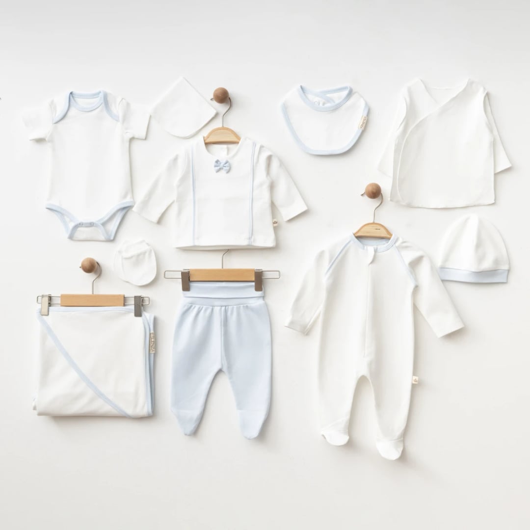 Organic 10 Pieces Newborn Set - ESL-2053 - Eslenza - by Peralane
