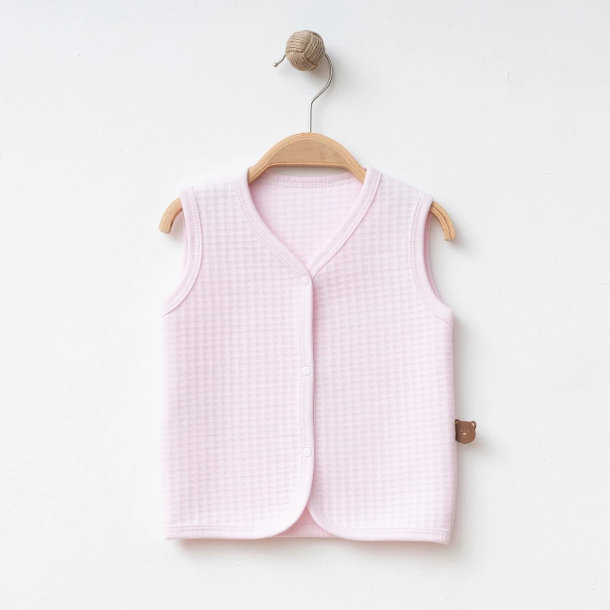 Quilted Baby Vest - Pink (Pack of 3) - Gumus Baby - by Peralane