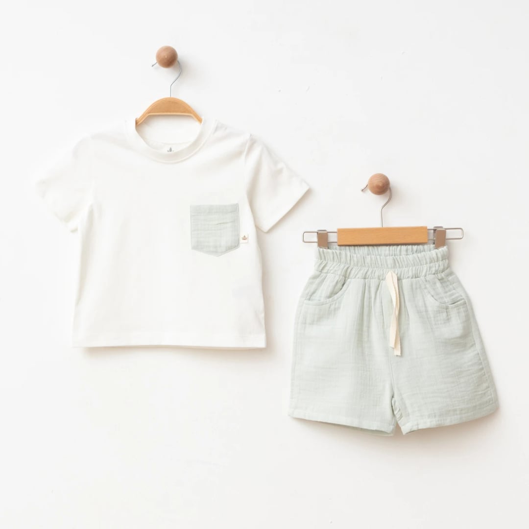 Muslin Shorts Set for Boys - 5 Pack (2-6 Years) - Eslenza - by Peralane
