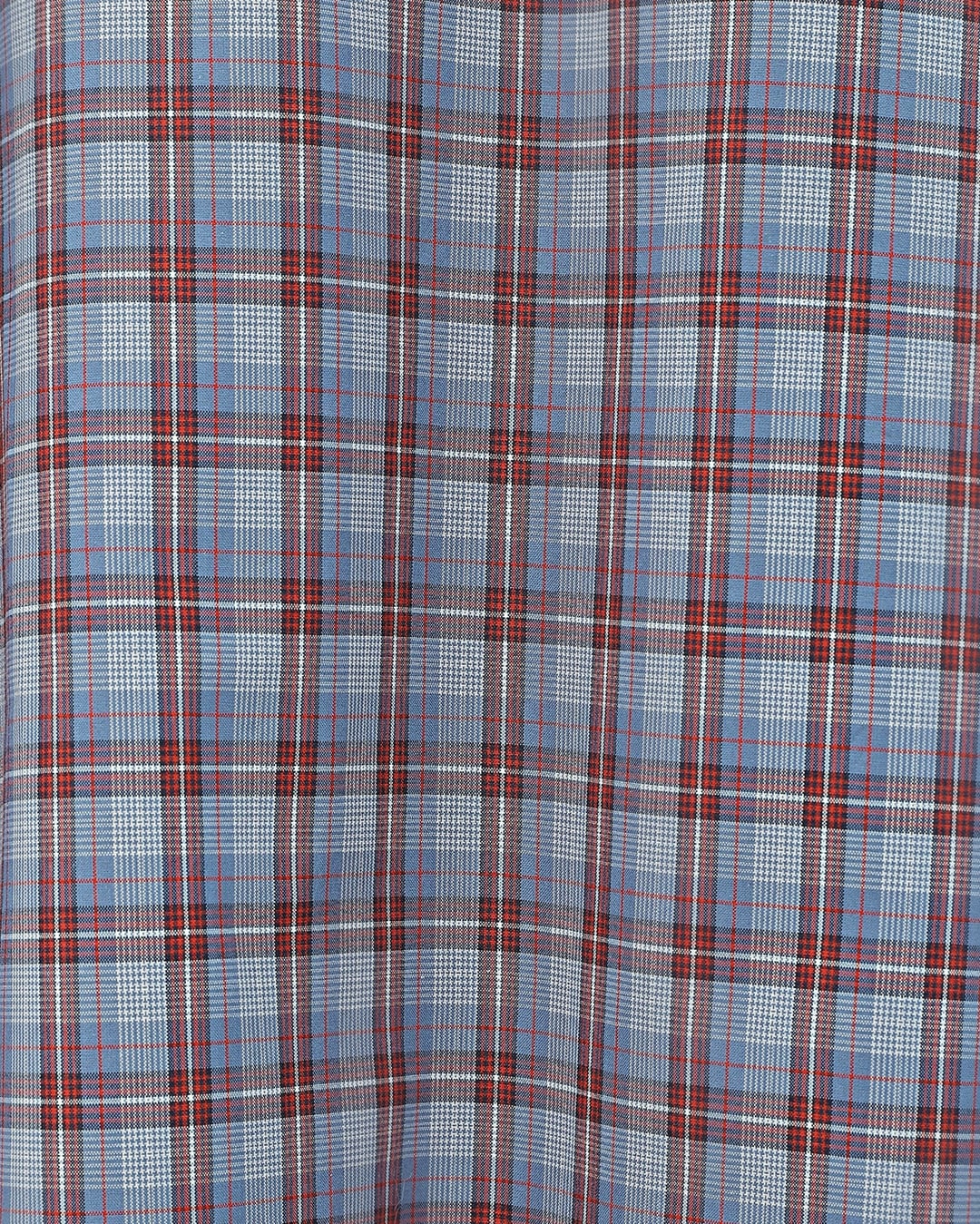 Elasticated Waist Plaid Polyviscose Skirt - Indigo - Podyumplus - by Peralane - photo 8