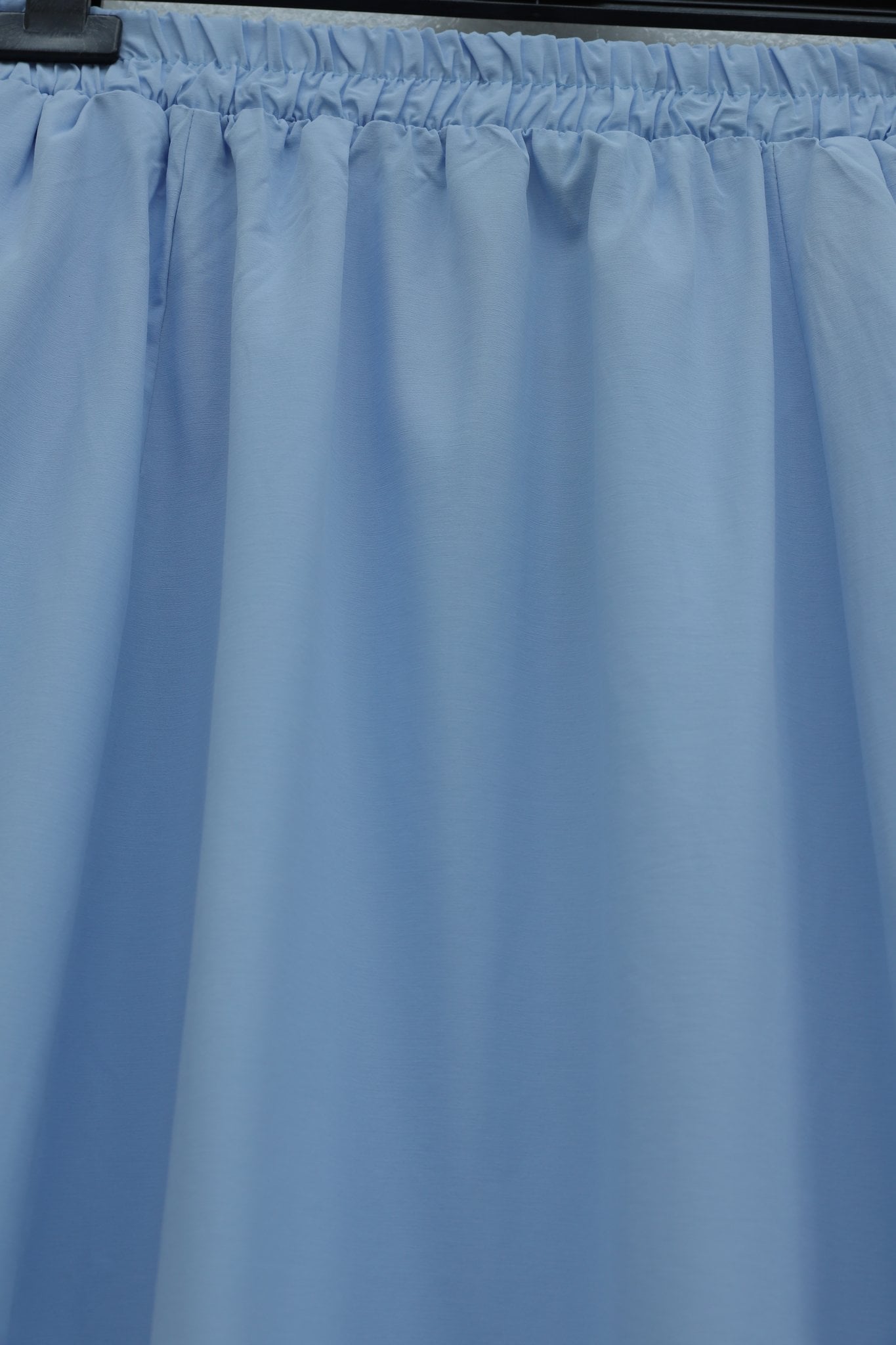 Elasticated Waist Poplin Skirt with Lace Trim and Pockets - Baby Blue - Podyumplus - by Peralane - photo 9