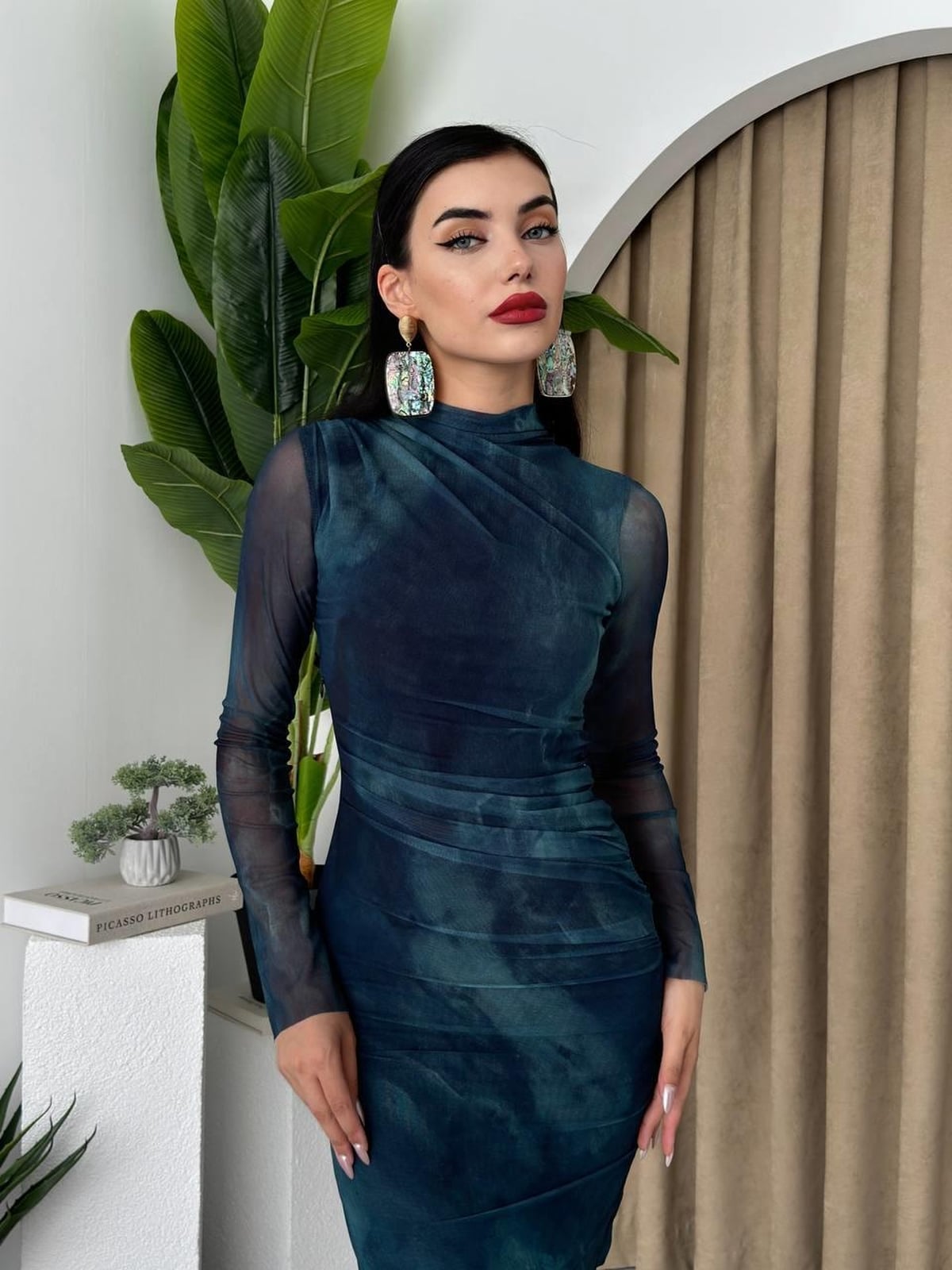 Lizz Tie-Dye Poplin Midi Dress - Etika - by Peralane - photo 6