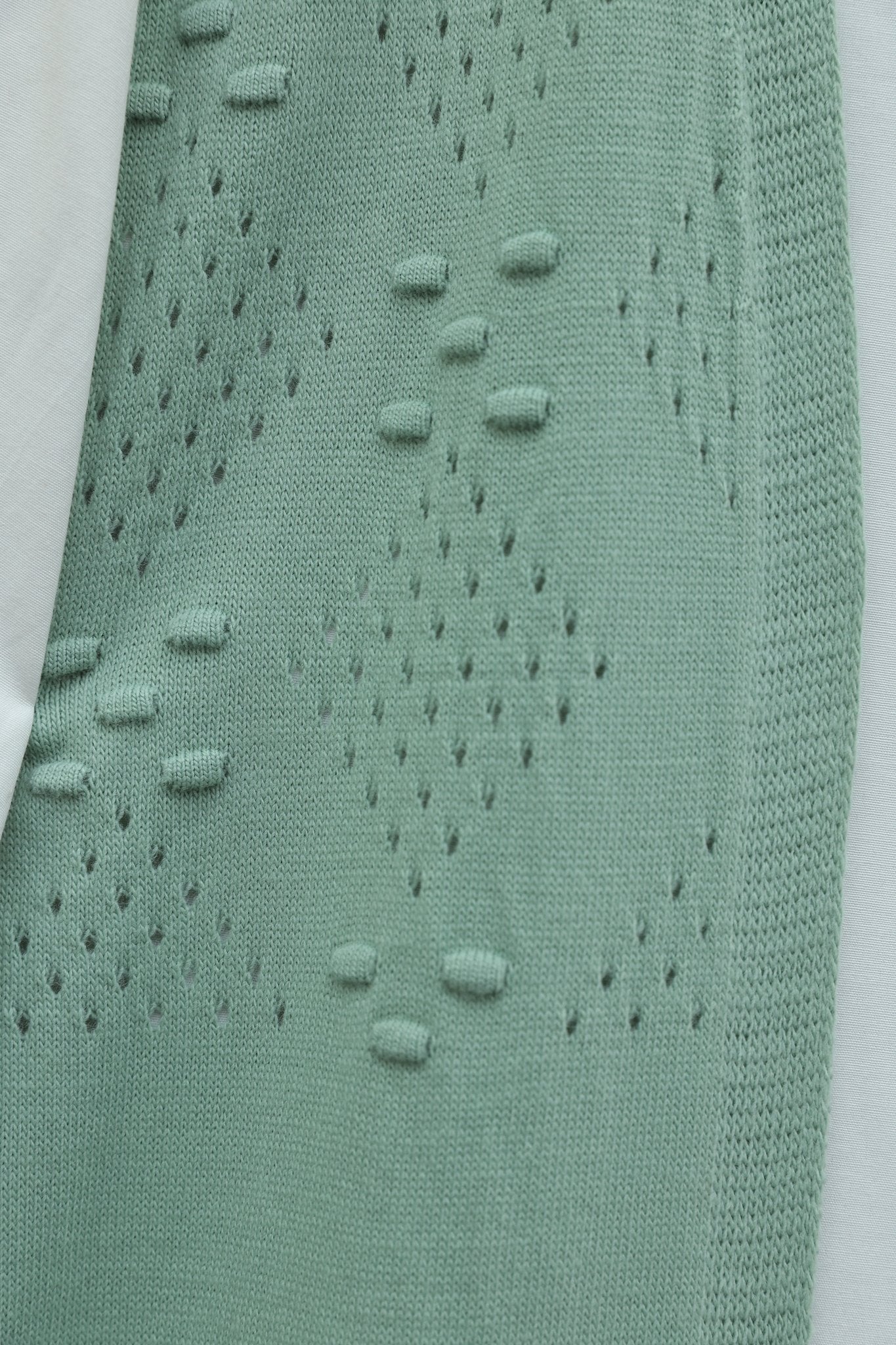 Pom-Pom Detail Openwork Knit Vest - Mint - Podyumplus - by Peralane - photo 6