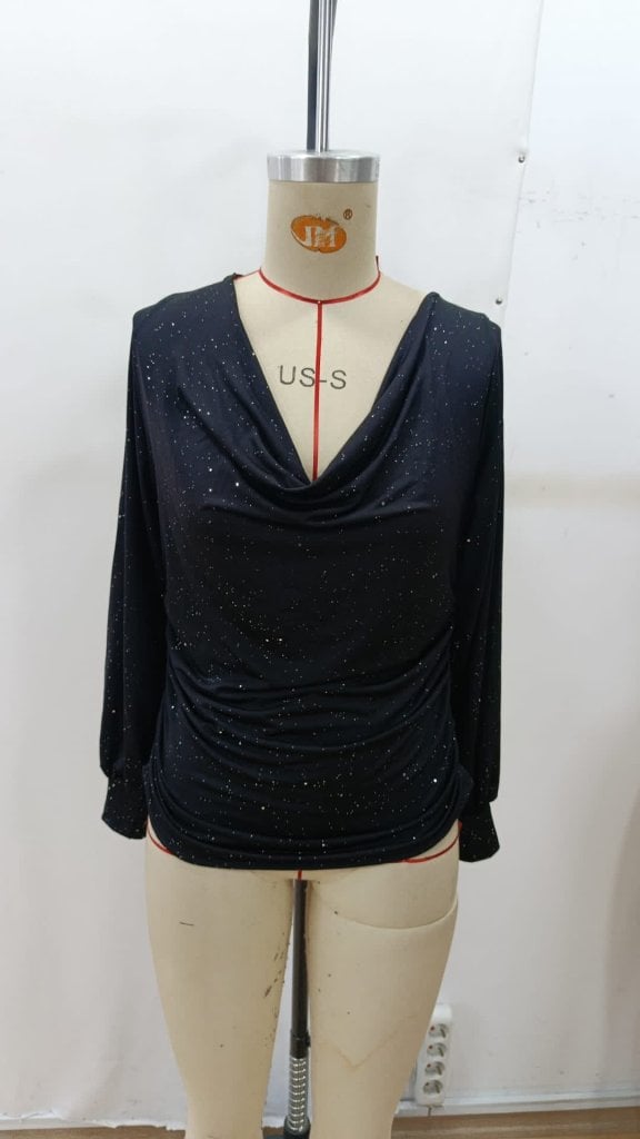 Women's Long Sleeve V-Neck Star Print Sandy Blouse - Janes - by Peralane - photo 4