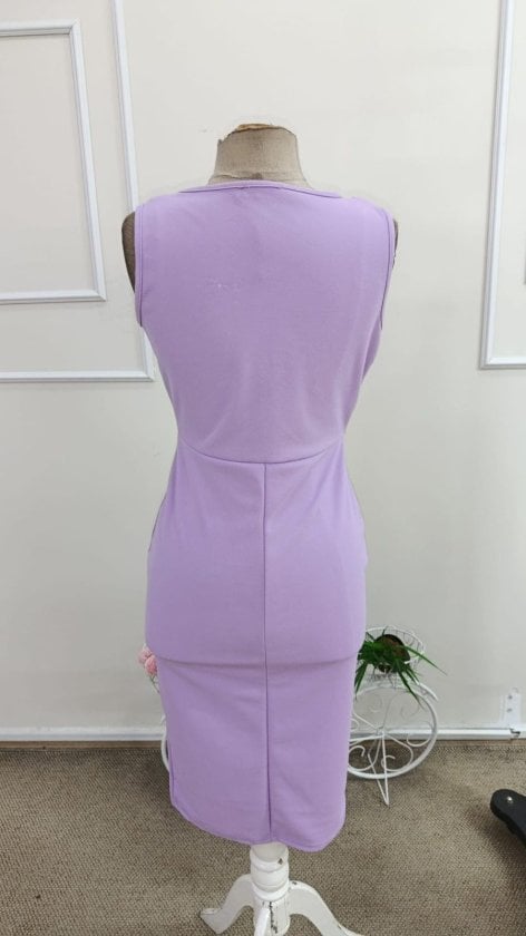 Women's Sleeveless Wrap Midi Dress in Lavender - Janes - by Peralane - photo 6