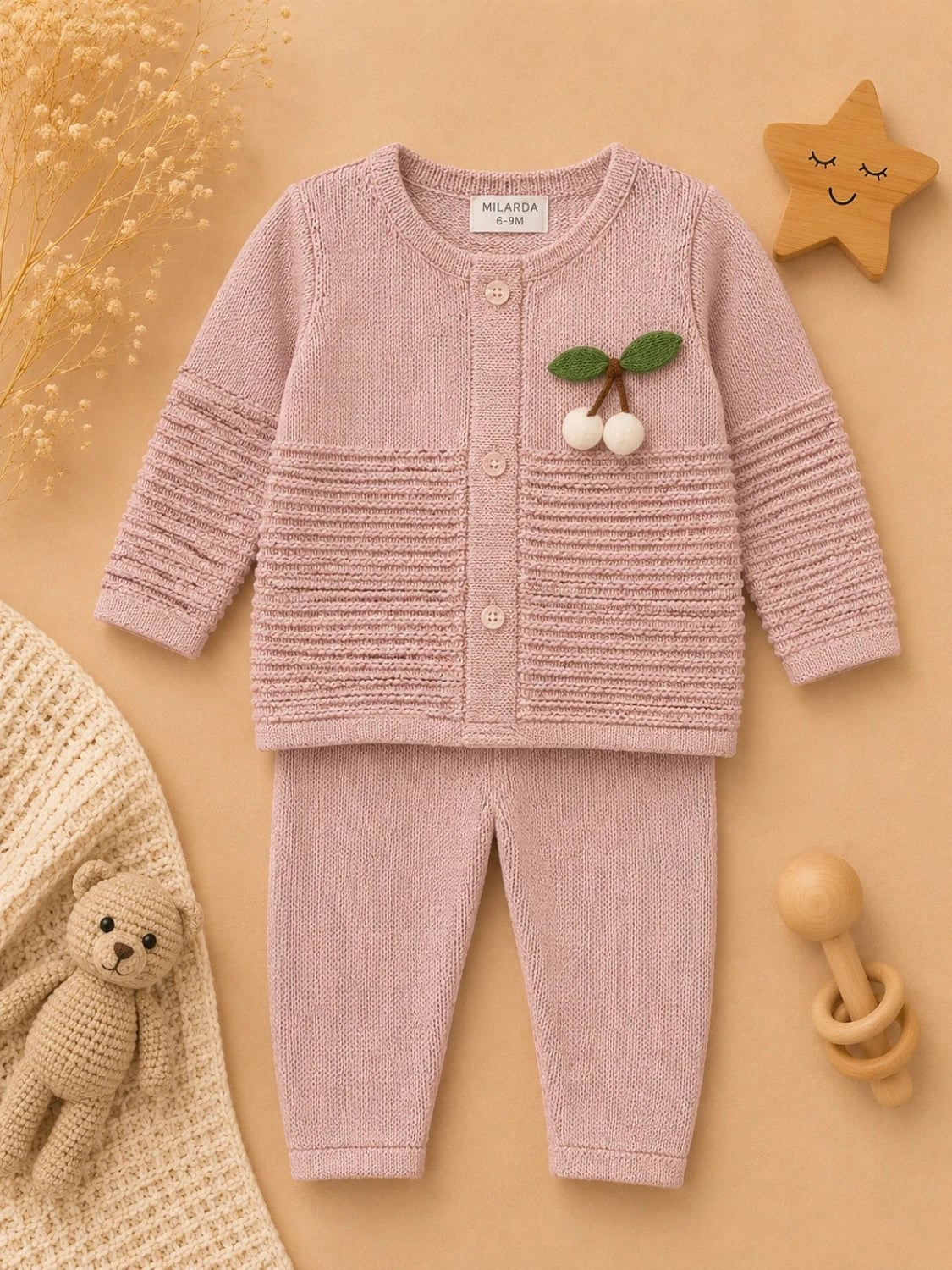 2-Piece Knitted Baby Set - 1181 - Has Bereket - by Peralane