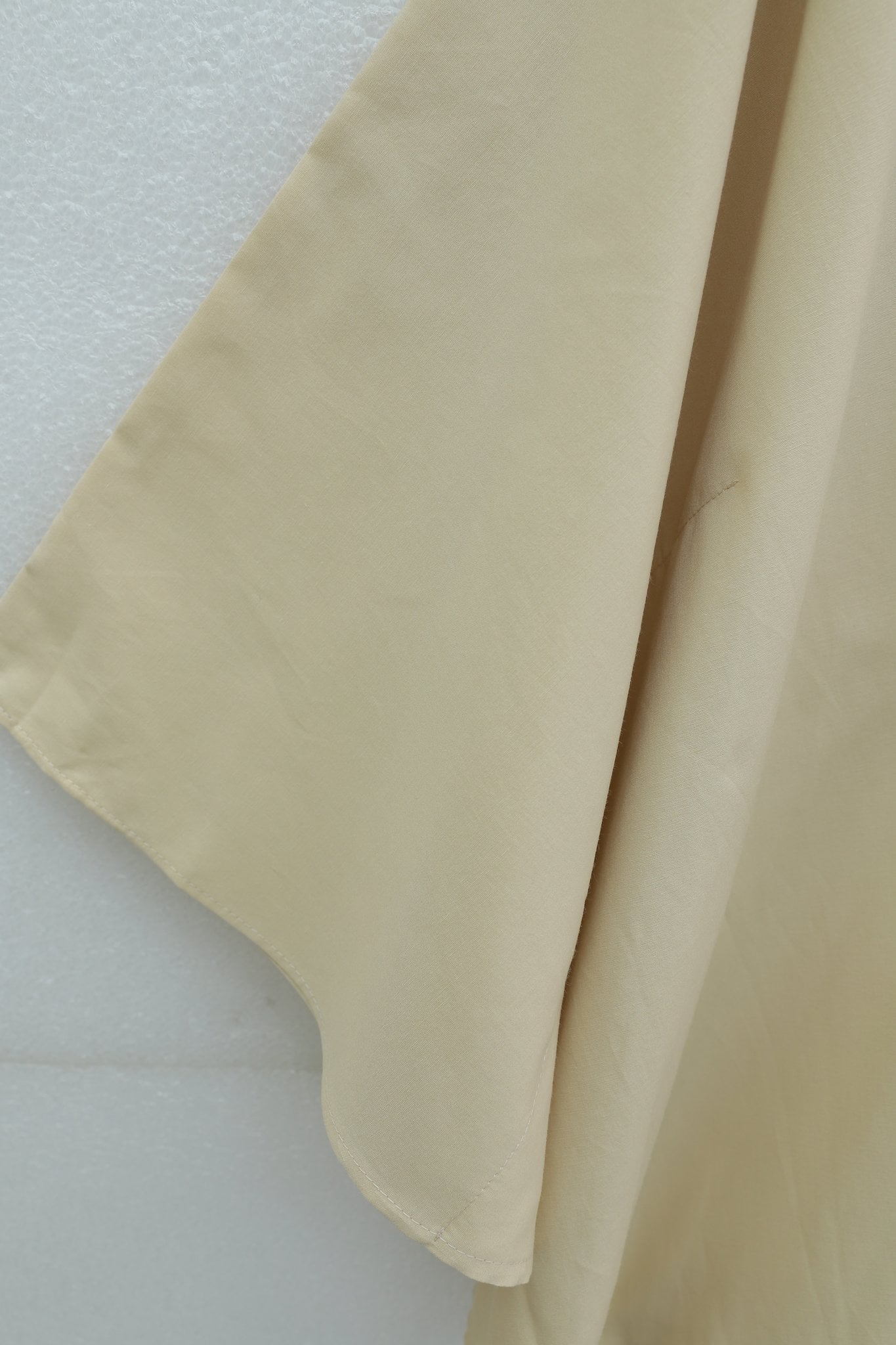 Beaded Floral Appliqué Belted Poplin Tunic - Beige - Podyumplus - by Peralane - photo 5