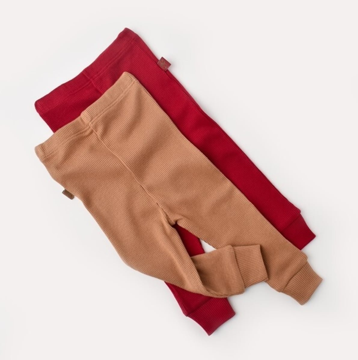Baby Cosy Modal 2-Pack Baby Leggings - Brown - Babycosy - by Peralane