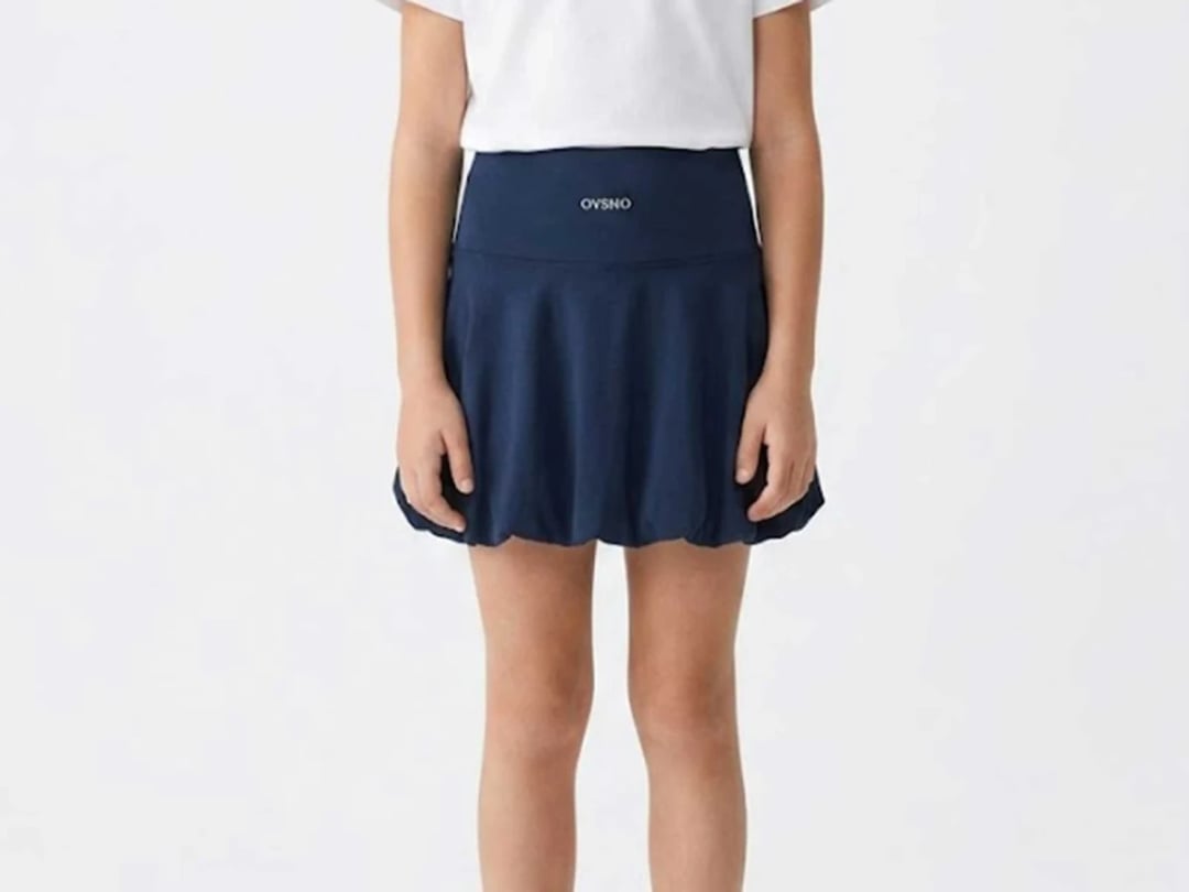 Girls' Printed Skort in Navy Blue - Langa - by Peralane