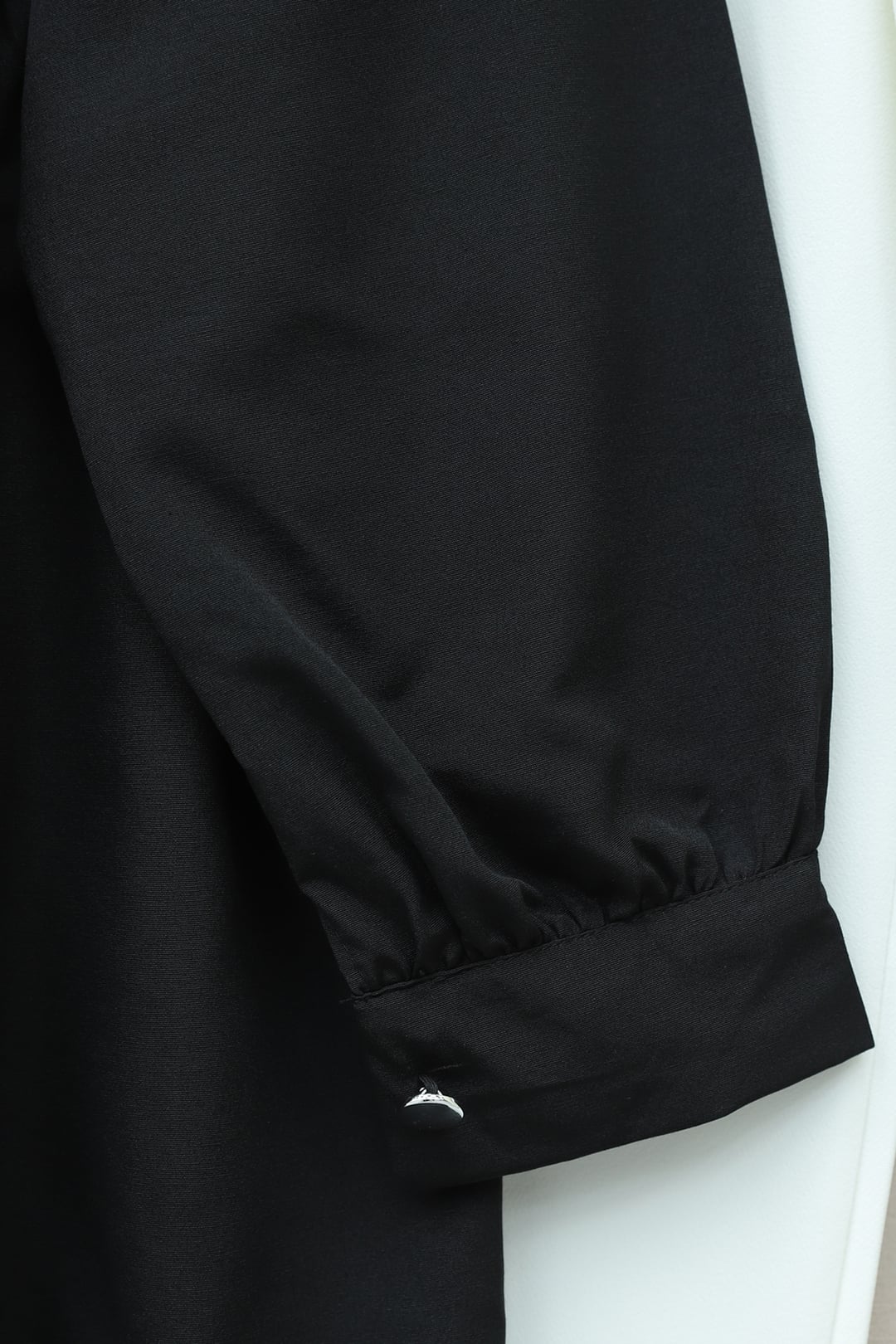 V-Neck Tie-Front Ruffled Floral Embroidered Poplin Tunic - Black - Podyumplus - by Peralane - photo 10