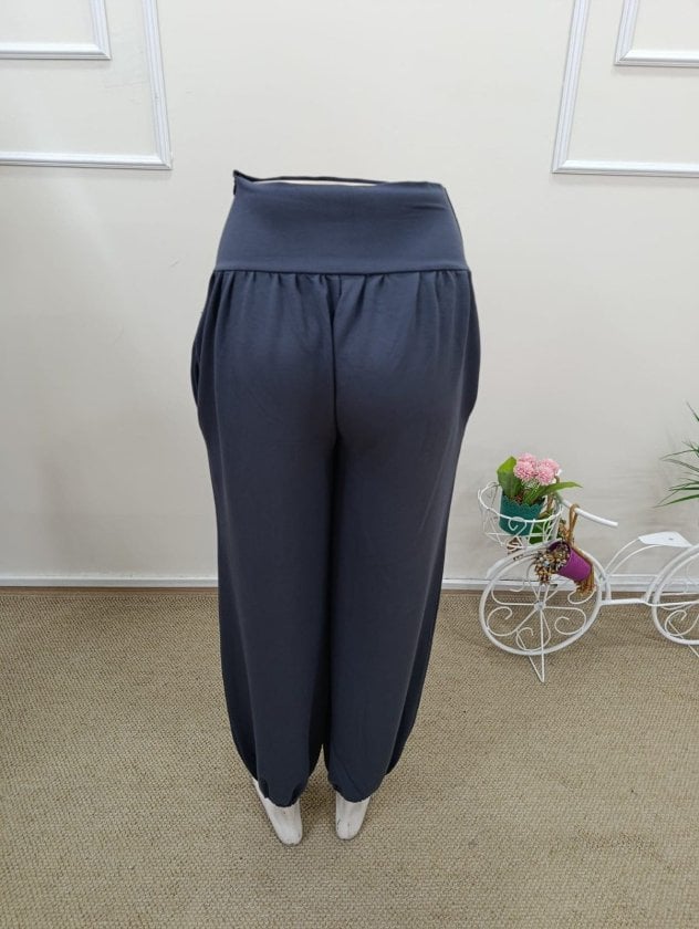 Women's High Waist Gather Wide Leg Viscose Two-Thread Trousers - Janes - by Peralane - photo 6