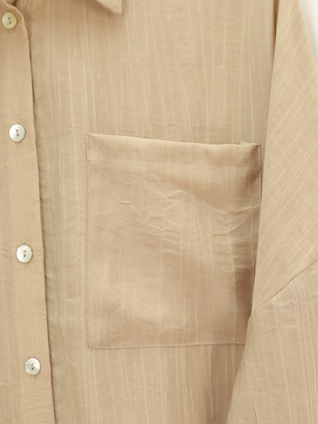 Women's Long-Lined Casual Shirt with Single Chest Pocket - Vizon - Podyumplus - by Peralane - photo 8