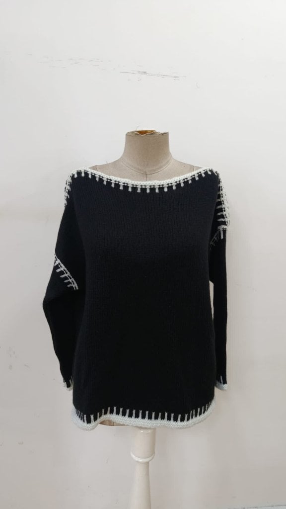 Women's Long Sleeve Boat Neck Knit Blouse - Janes - by Peralane - photo 4