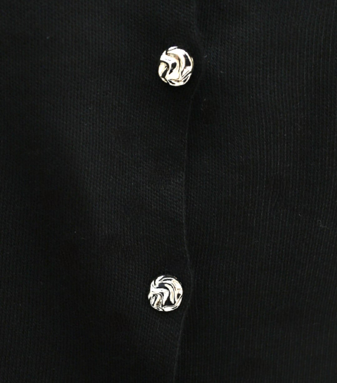 Buttoned Round Neck Knit Cardigan - Black - Podyumplus - by Peralane - photo 6