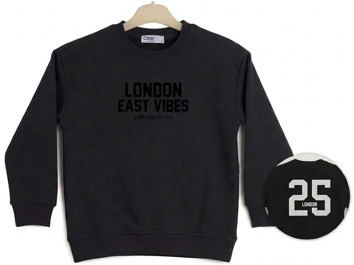 London Print 3-Thread Brushed Boys Sweatshirt - CMK - by Peralane