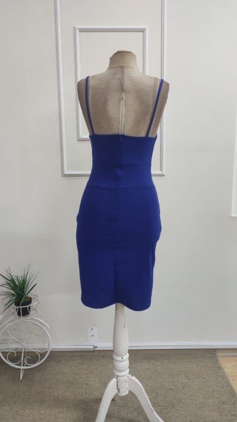 Women's Spaghetti Strap Wrap Midi Dress with Tulip Hem - Janes - by Peralane - photo 5