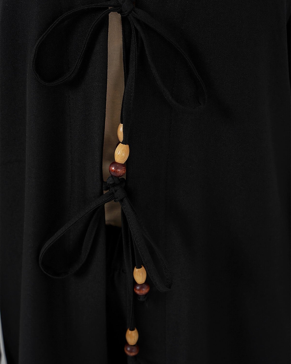 Women's Linen Kimono Two-Piece Set 6727 - Black - Wholeskop - by Peralane - photo 4
