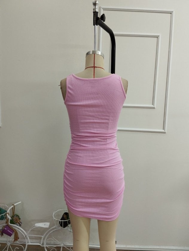 Women's Sleeveless Round Neck Mini Slip Dress - Janes - by Peralane - photo 5