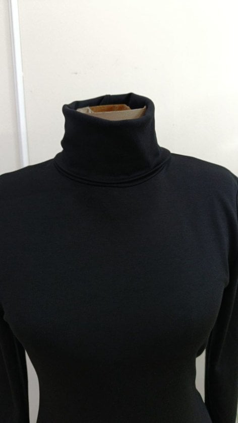 Women's Long Sleeve Turtleneck Midi Modal Dress - Janes - by Peralane - photo 8