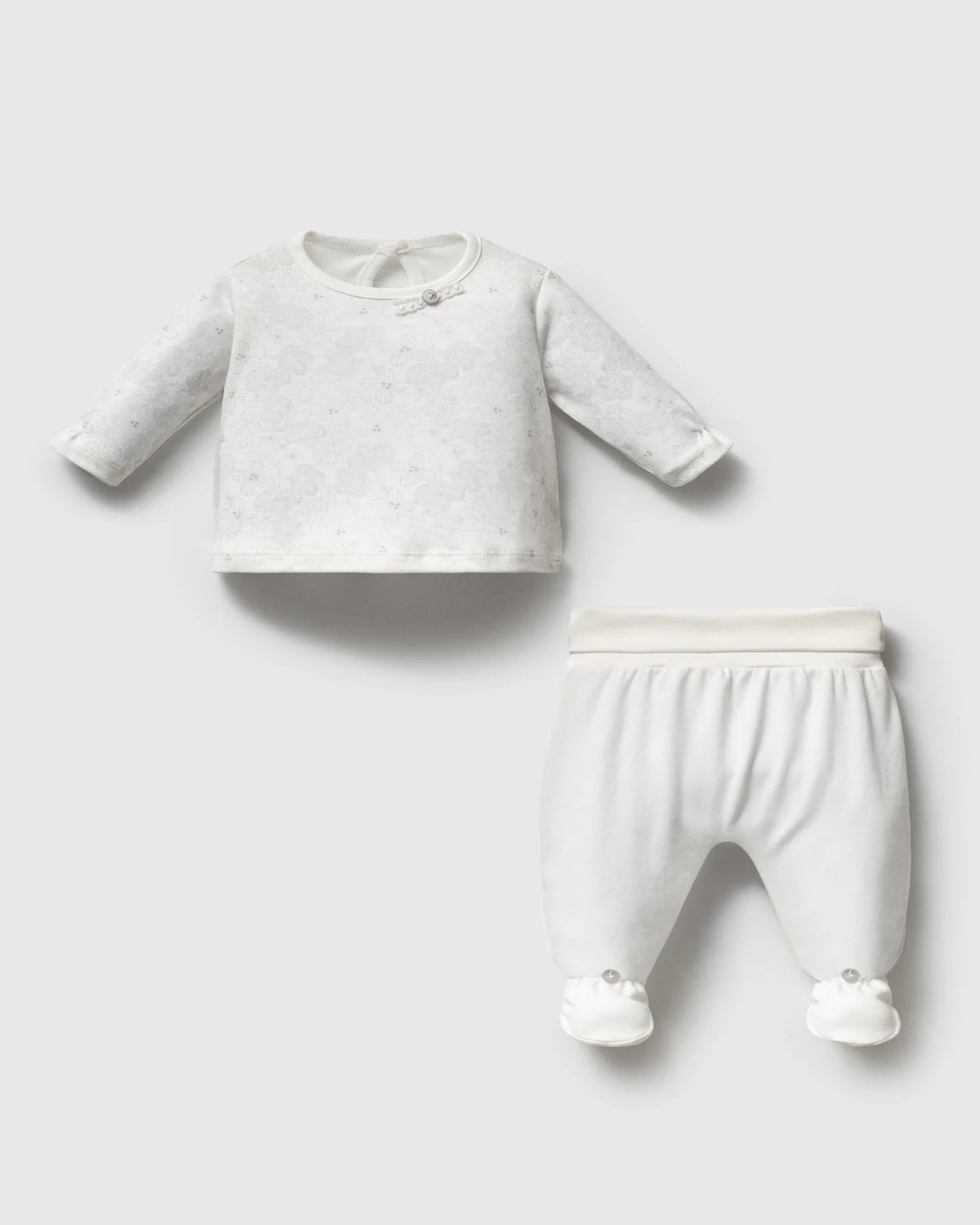 Floral Print Baby Sleepwear Set - Ciccimbaby - by Peralane