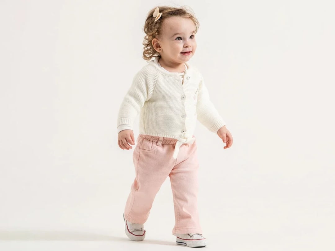 Baby Girl Knit Cardigan and Trousers Set - Pampal Kids - by Peralane