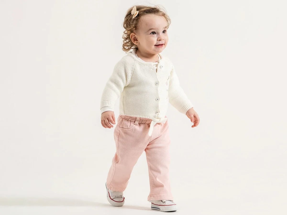 Baby Girl Knit Cardigan and Trousers Set - Pampal Kids - by Peralane