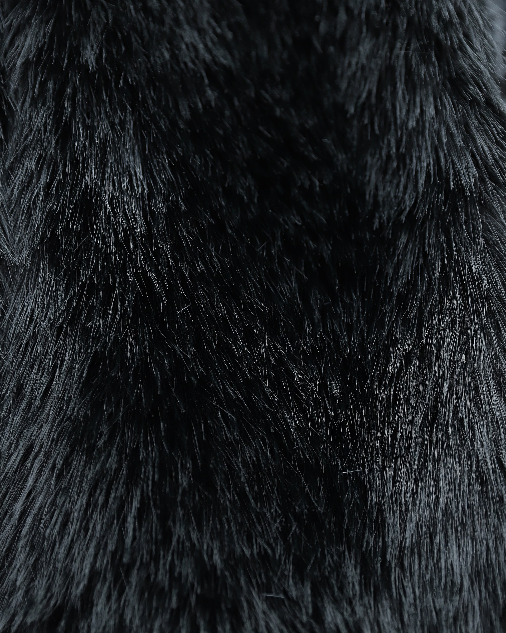 Black Faux Fur Lined Coat for Women - Podyumplus - by Peralane - photo 4