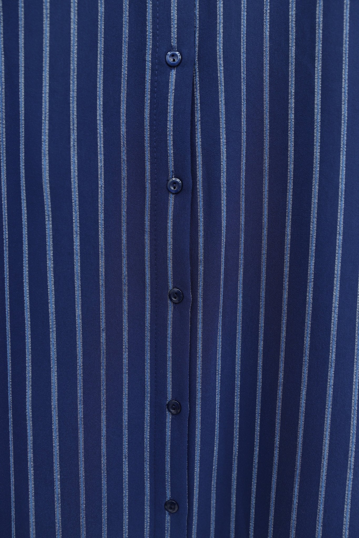 Striped Slit Casual Linda Blouse - Navy - Podyumplus - by Peralane - photo 7