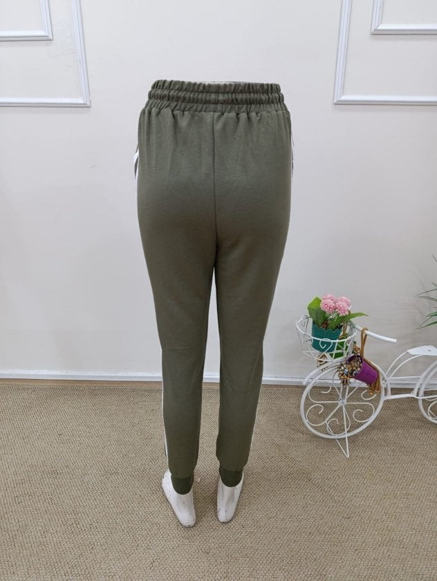 Women's High Waist Drawstring Track Pants with Side Stripe - Janes - by Peralane - photo 6