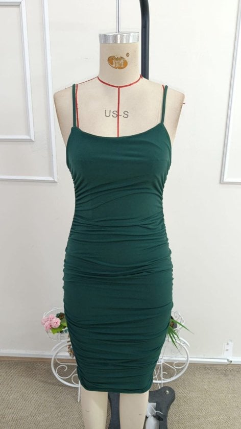 Women's Spaghetti Strap Round Neck Midi Sandy Dress - Janes - by Peralane - photo 4