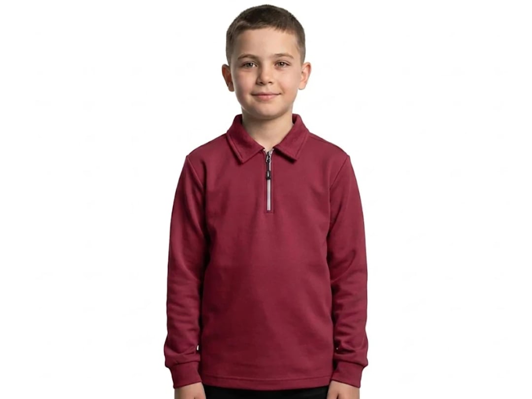 Boys' Long-Sleeve Quarter-Zip Sweatshirt - Tanem Kids - by Peralane