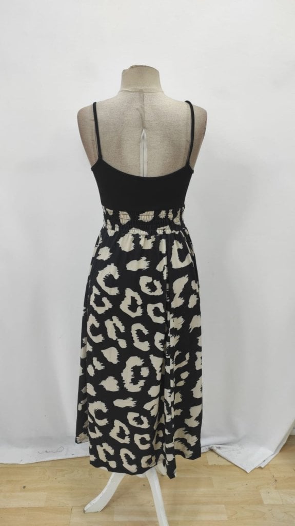 Women's Spaghetti Strap Wrap Top Leopard Print Maxi Dress - Janes - by Peralane - photo 6